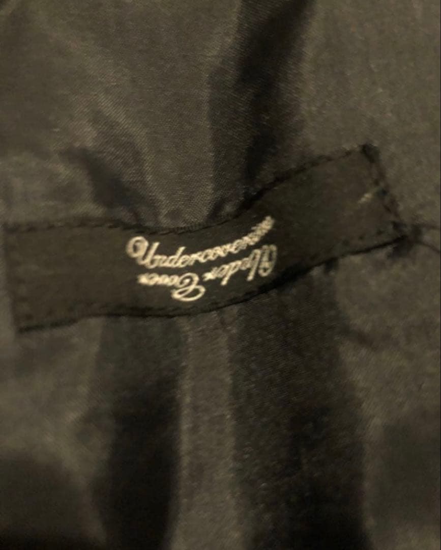 ダメージありUNDER COVER 12aw 縮絨 ウール コートギャルソン