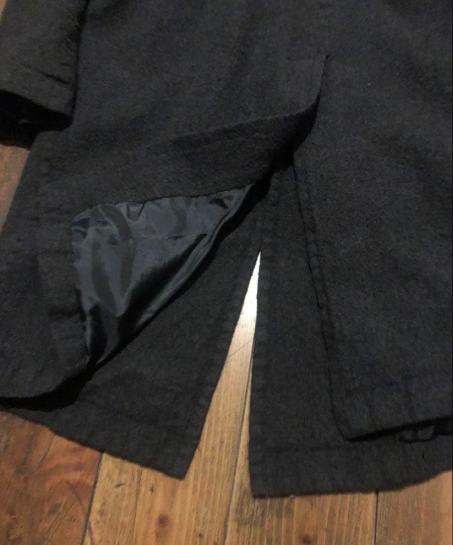 ダメージありUNDER COVER 12aw 縮絨 ウール コートギャルソン