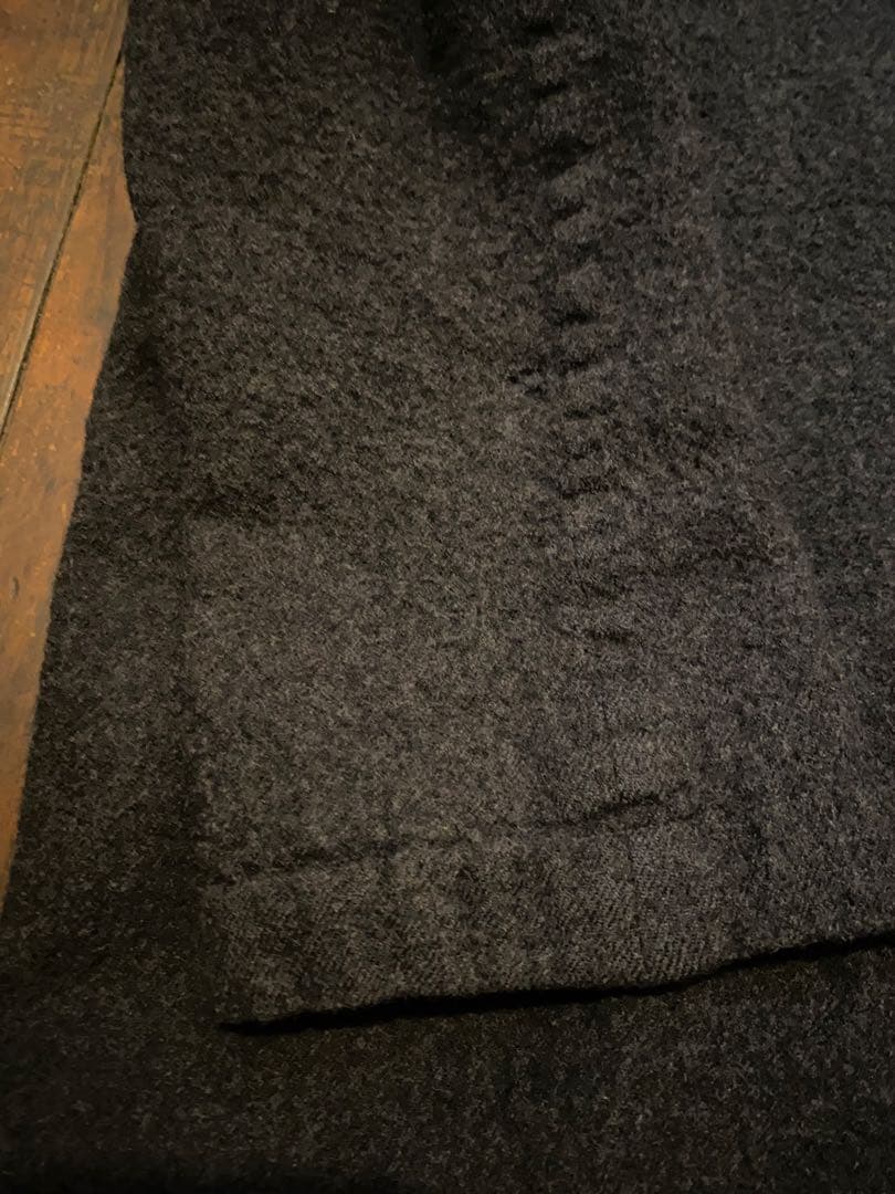 ダメージありUNDER COVER 12aw 縮絨 ウール コートギャルソン