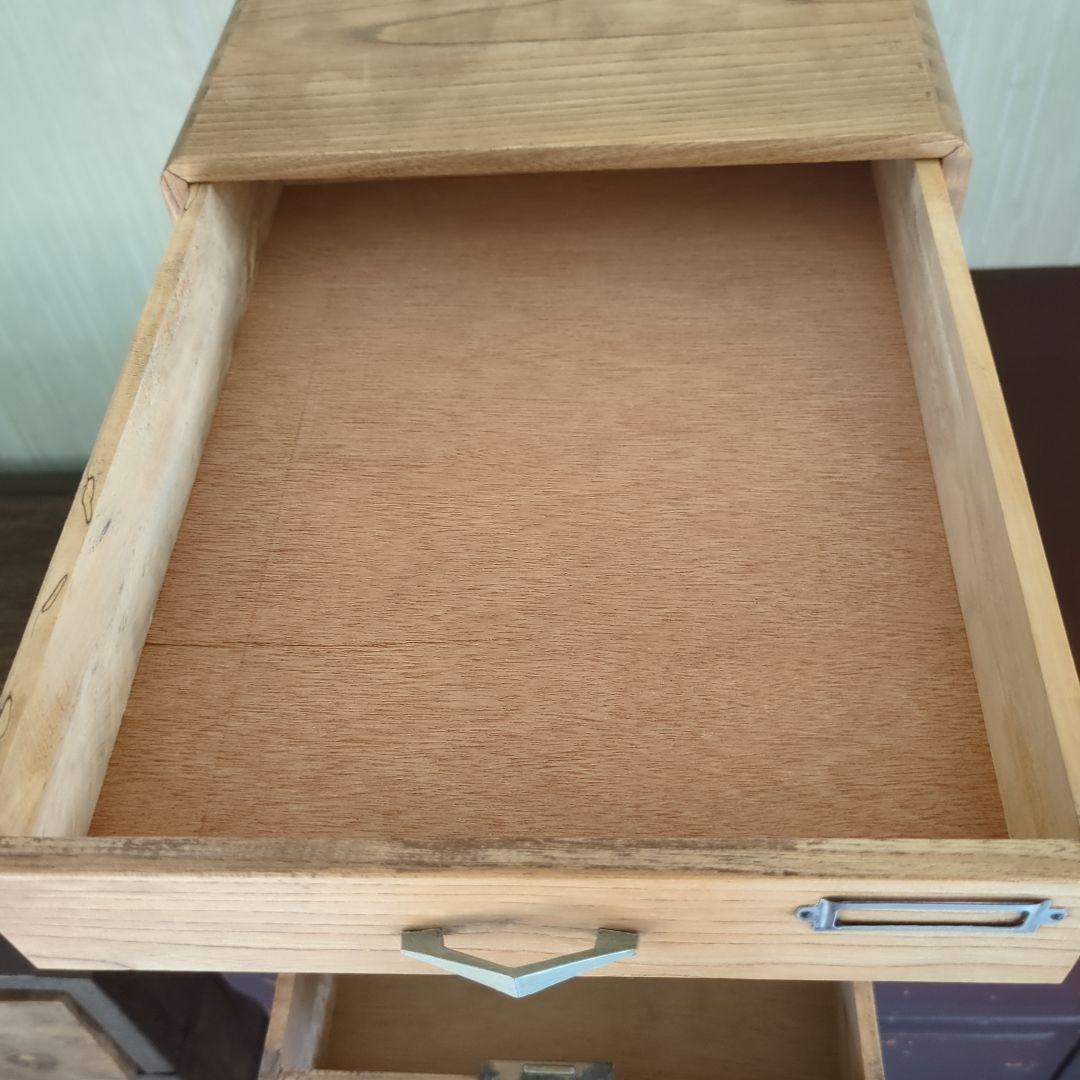 アンティーク木製5段引き出し