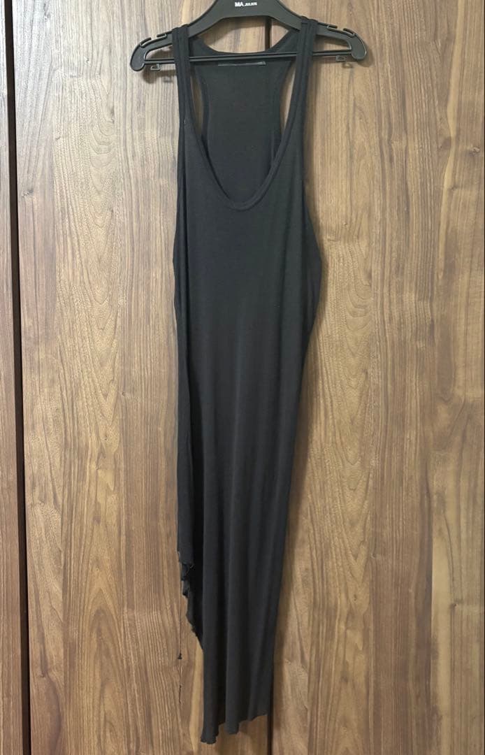 JULIUS ユリウス オーバーサイドタンクトップ 2 黒 edge;