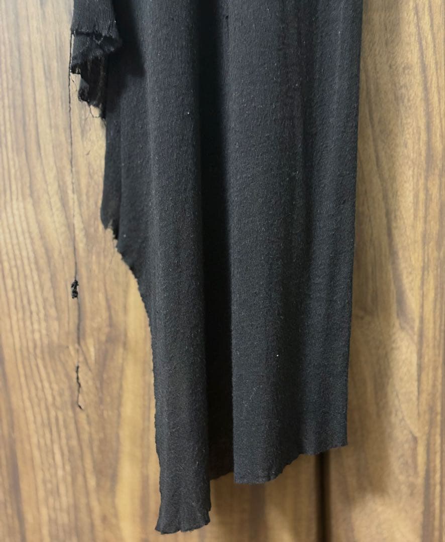 JULIUS ユリウス オーバーサイドタンクトップ 2 黒 edge;