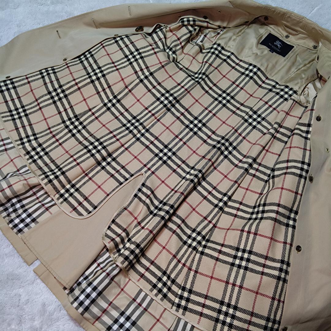 バーバリーロンドン　トレンチコート38　ステンカラーコートセット商品ノバチェック