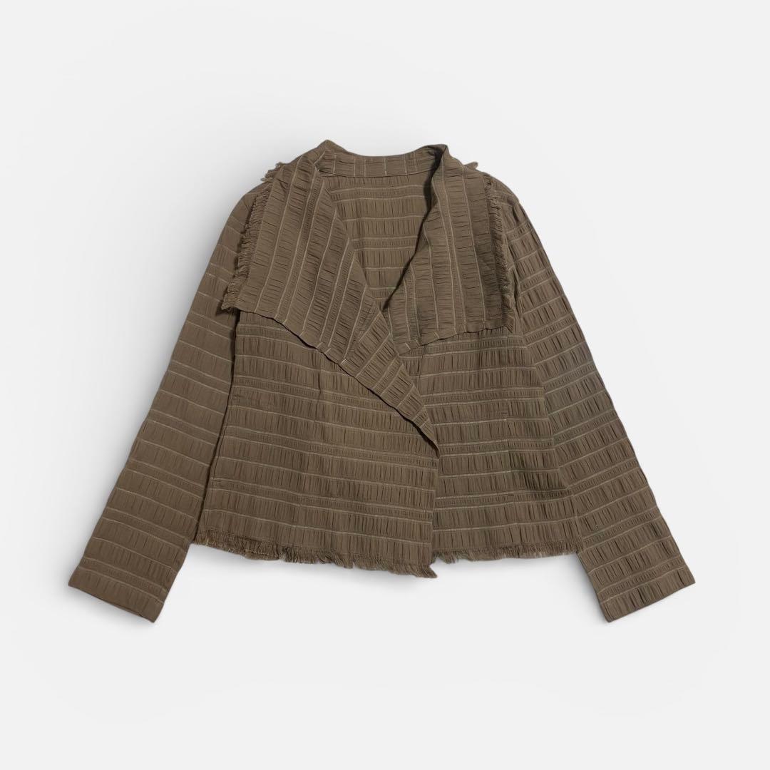 ISSEY MIYAKE Haat 変形　ショートジャケット ブラウン系