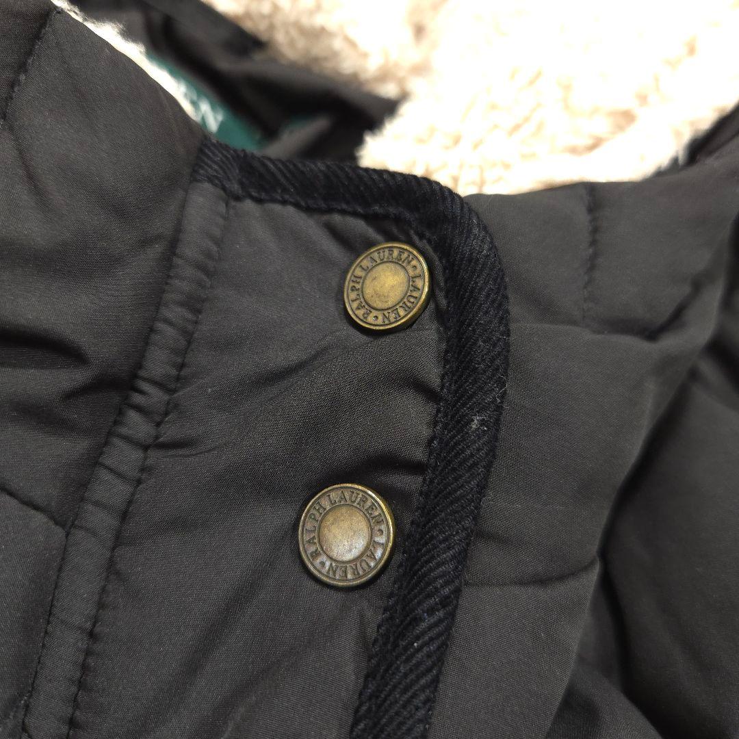 RALPHLAUREN ラルフローレン キルティング ロングコート 中綿 S 黒