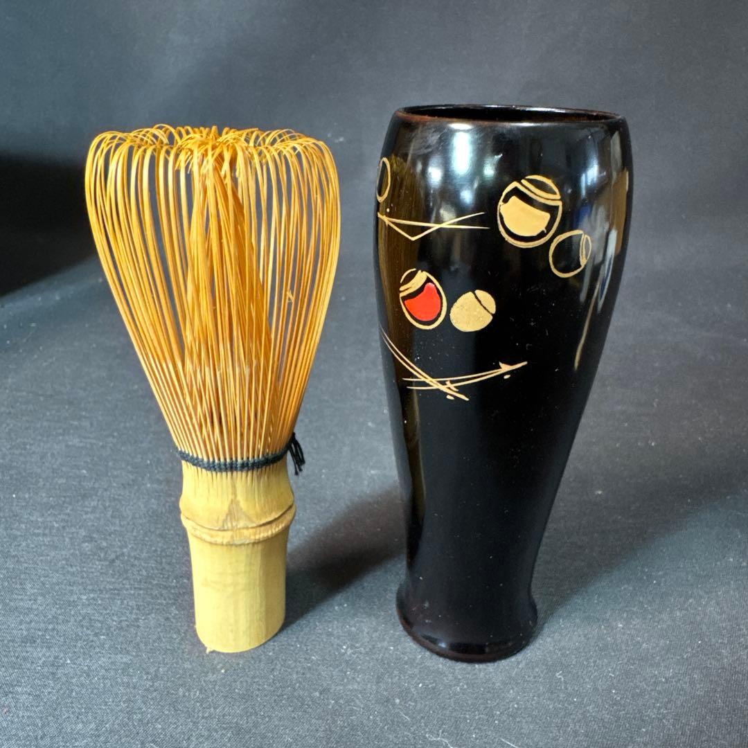 J05 送料無料　茶箱セット　塗り茶箱　茶碗　棗　香合　茶道具　茶筅 仕覆