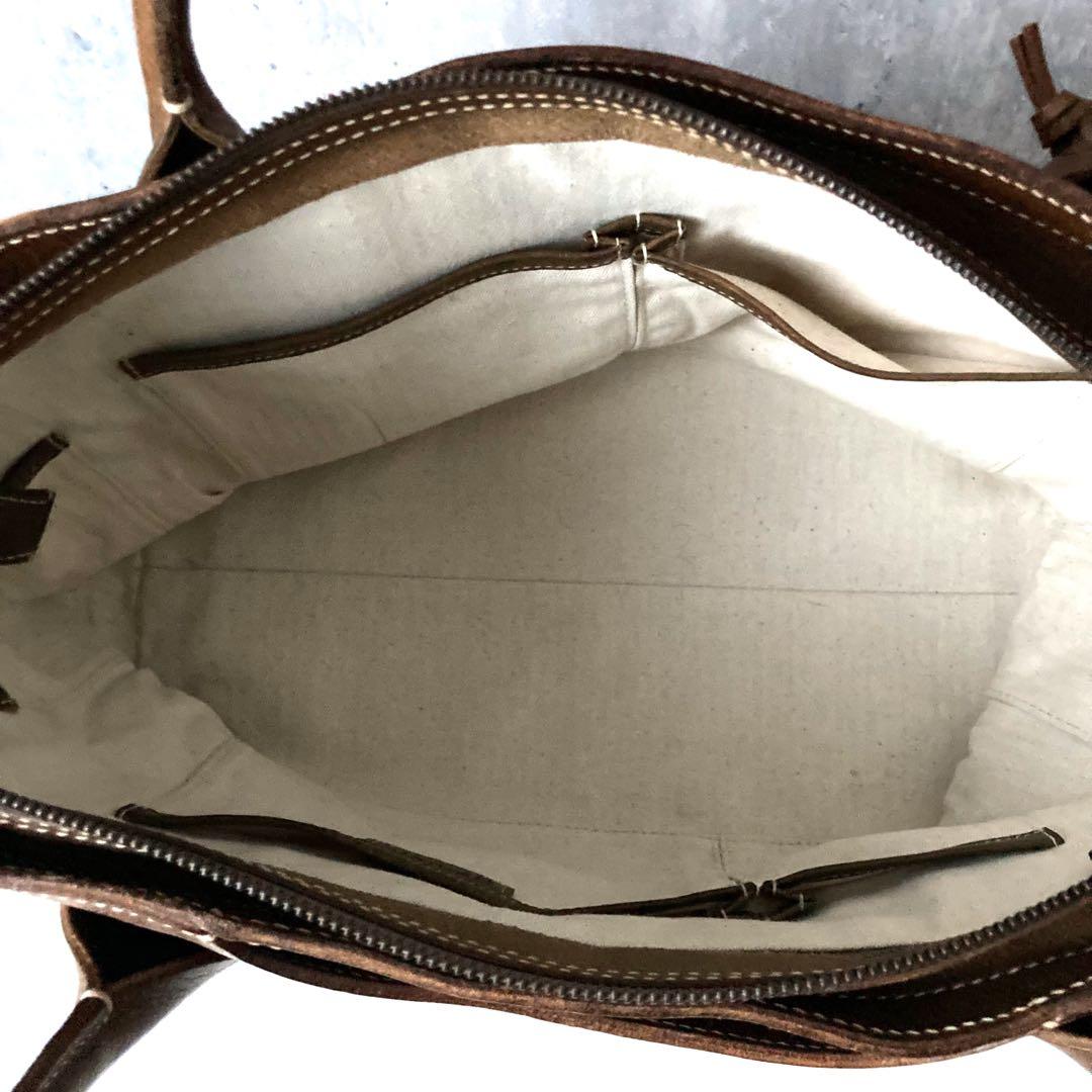 ✨美品✨ genten トートバッグ ブラウン系 A4収納