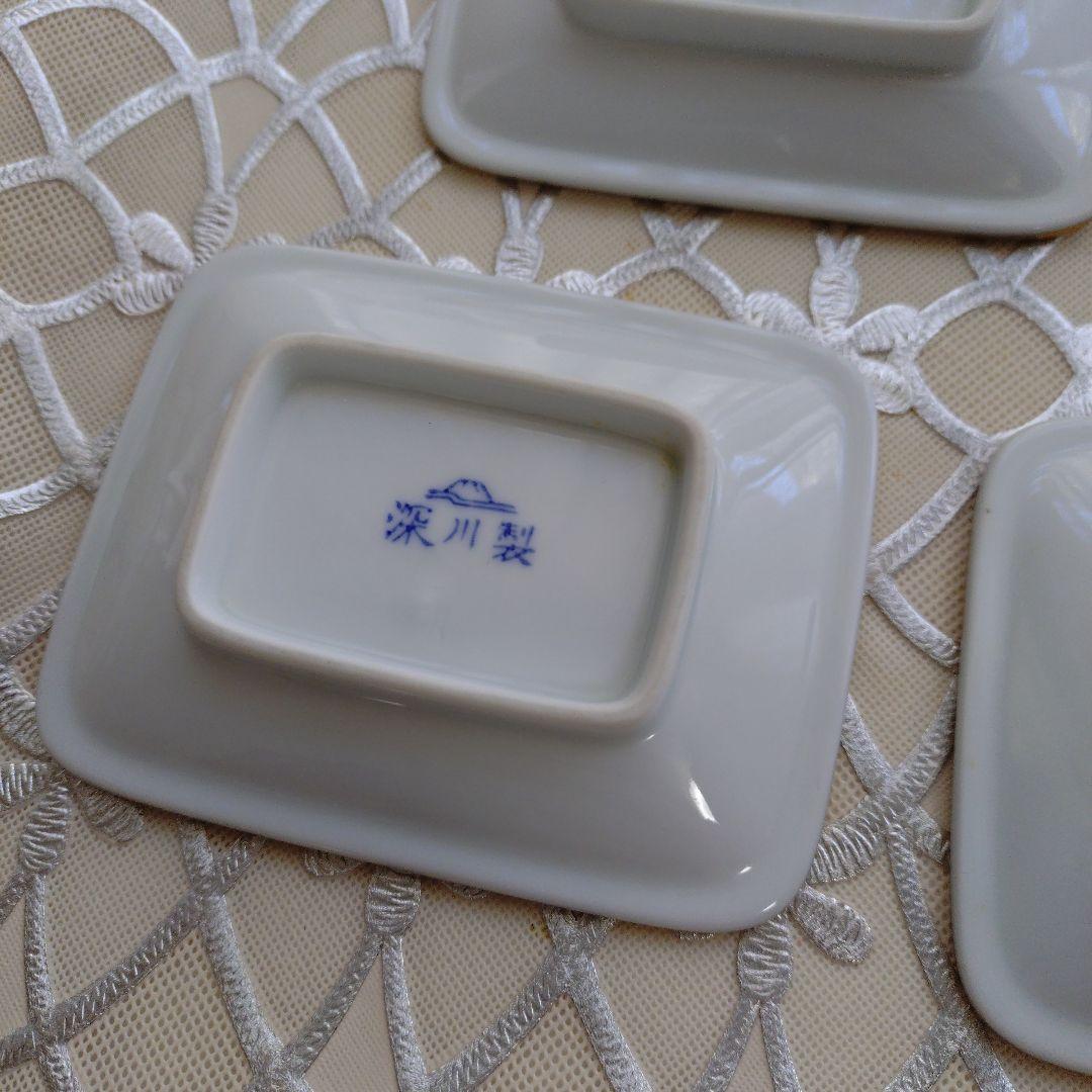 花柄 陶器皿 5枚セット　深川製磁