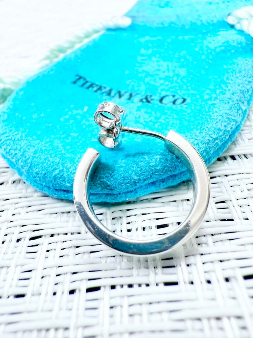 ティファニー　片耳 ナロー ピアス　1837 925 研磨仕上げ済み　美品