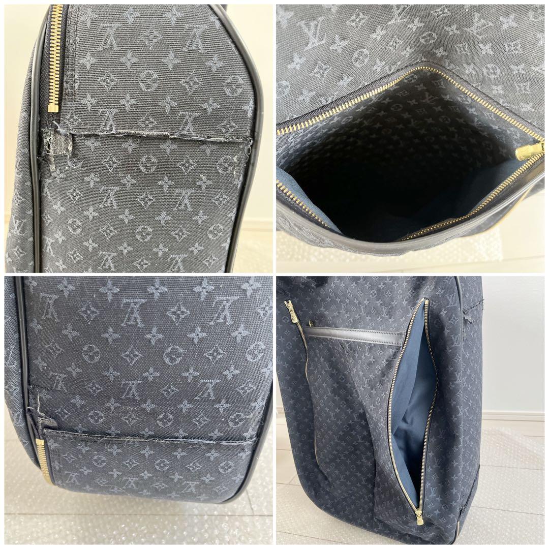 ルイヴィトン アネット モノグラムミニ　キャリーバッグ キャリーケース　ネイビー