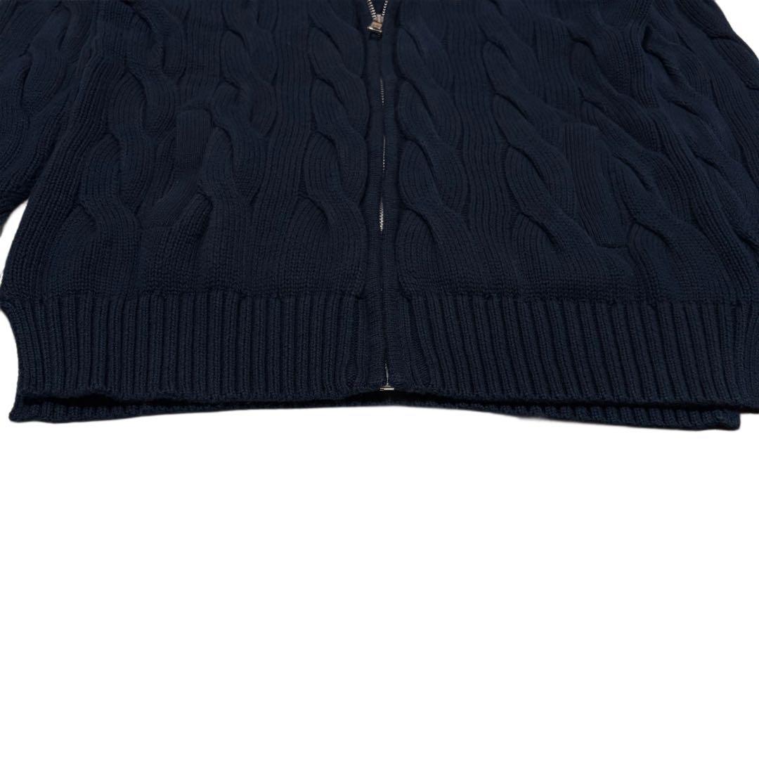 【美品】ポロ・ラルフローレン 太ケーブル ★大人気カラー★ プルオーバー