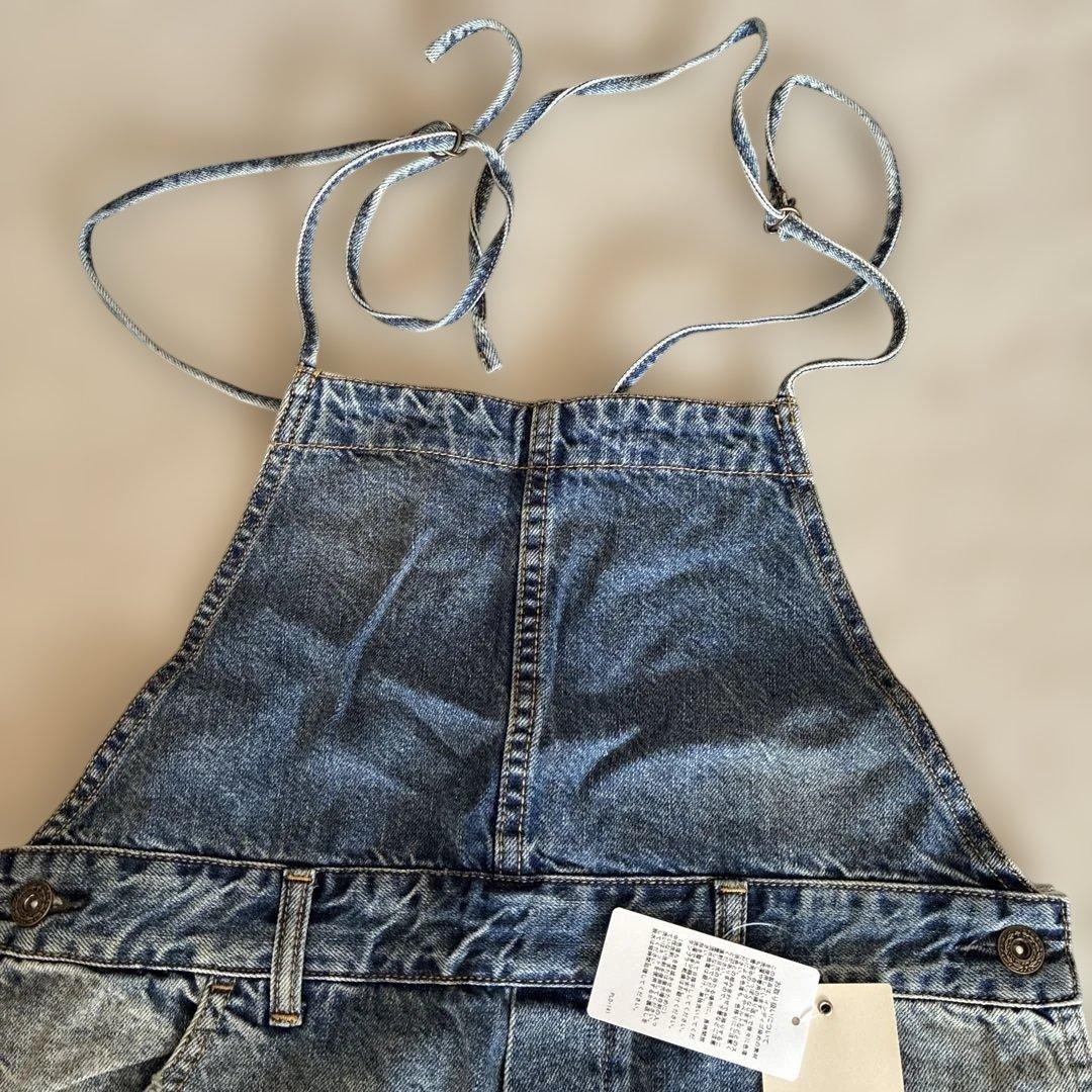 Whim Gazette 胸当て付インディゴオーバーオール サイズF