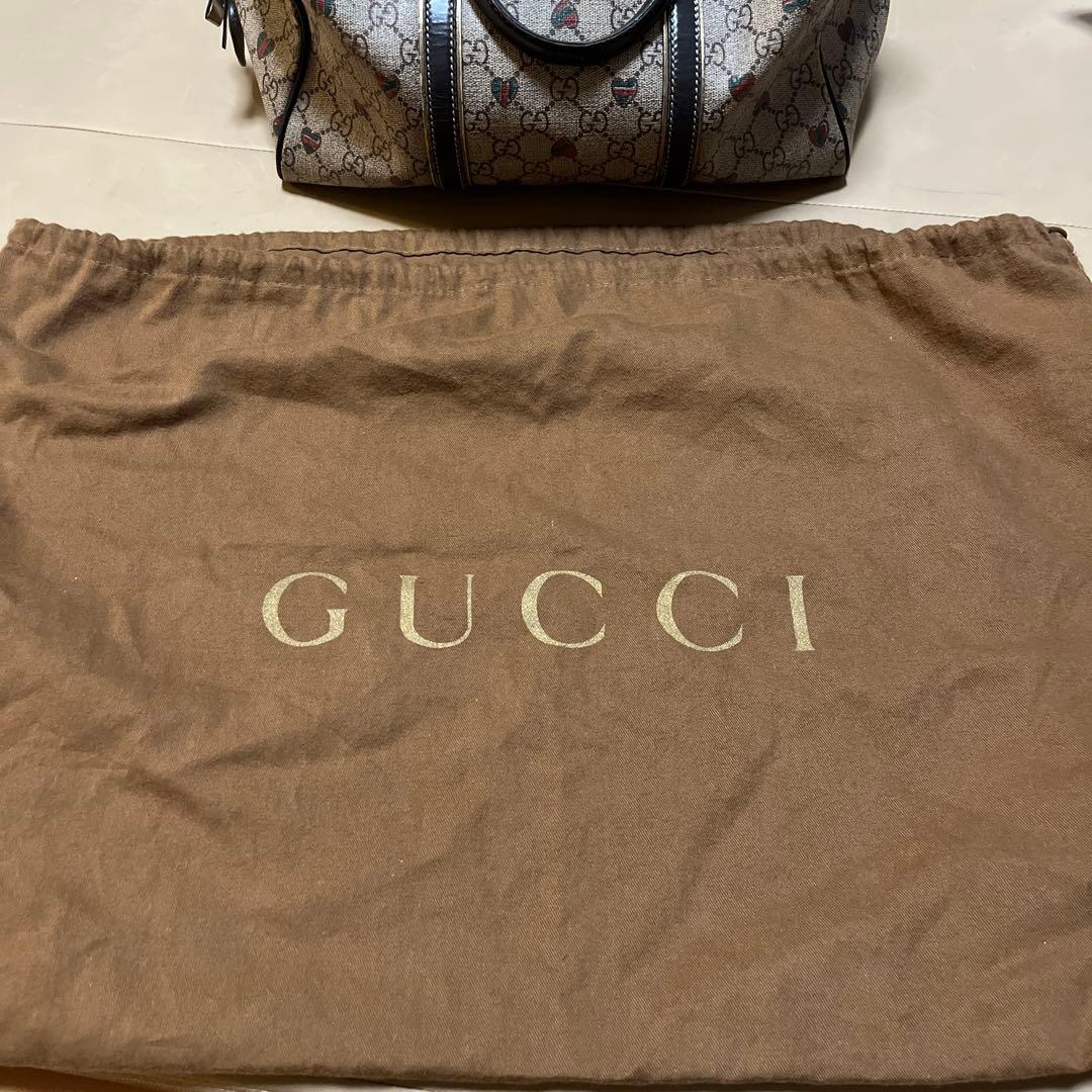 GUCCI グッチ　ハート柄　ミニボストンバッグ