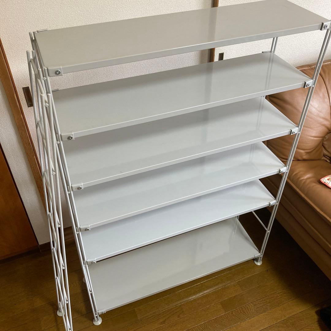 無印良品 スチールユニットシェルフ 廃盤サイズ 追加帆立付