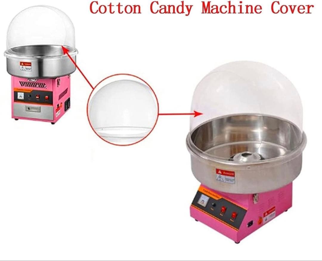 52cmわたあめ機カバー、バブルシールド透明なプラスチック製のドーム蓋