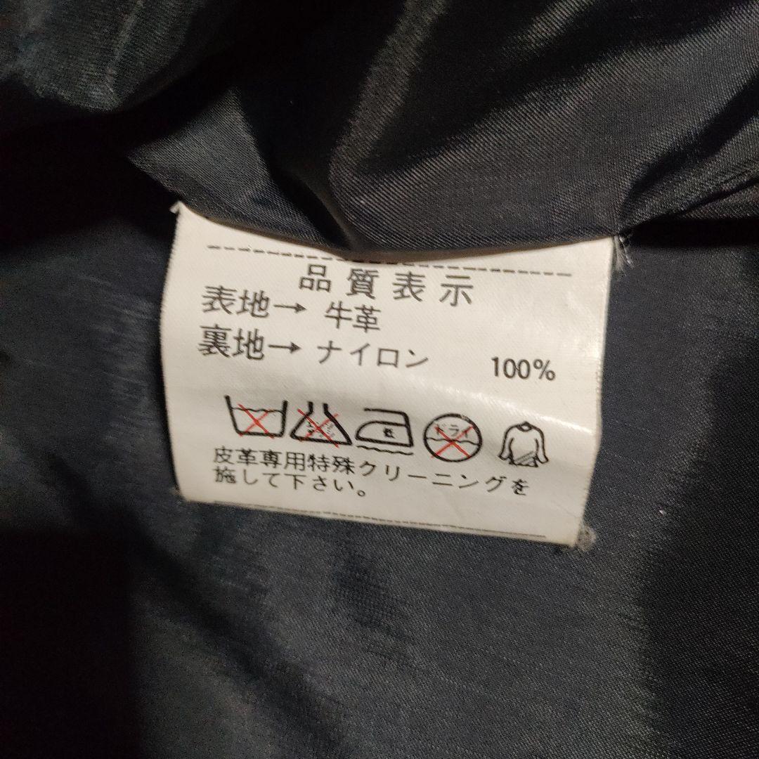 美品レアモデル　KADOYA　Ｋsleather シングルライダースМシボ本革