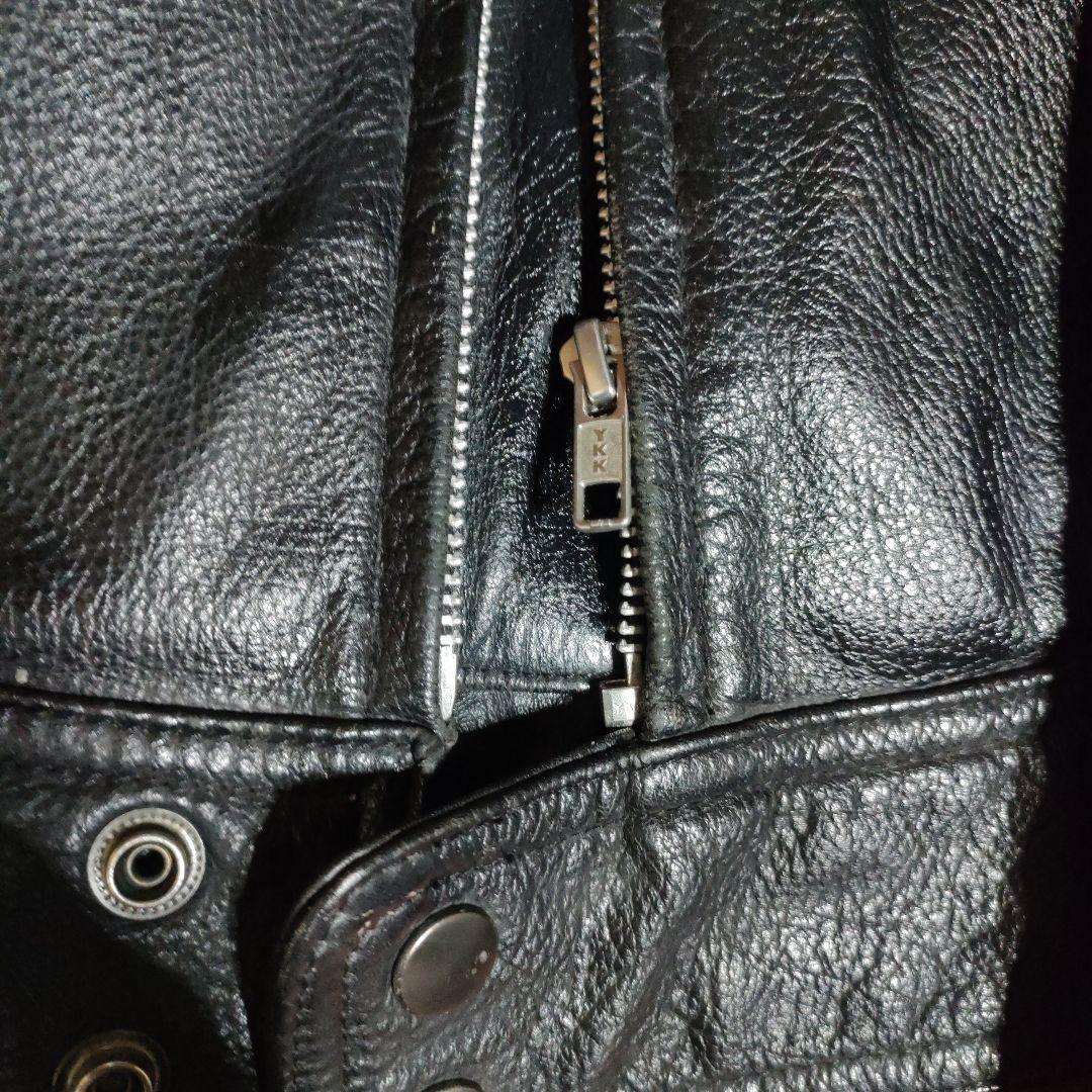 美品レアモデル　KADOYA　Ｋsleather シングルライダースМシボ本革