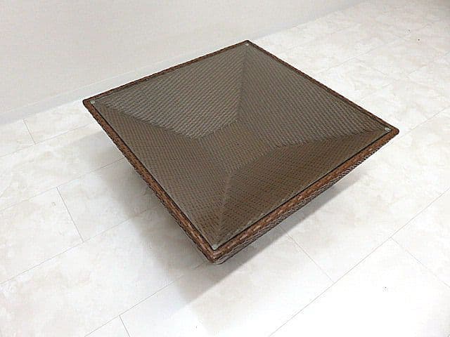 展示品 FLYMEe Japan Style 水牛革編みセンターテーブル