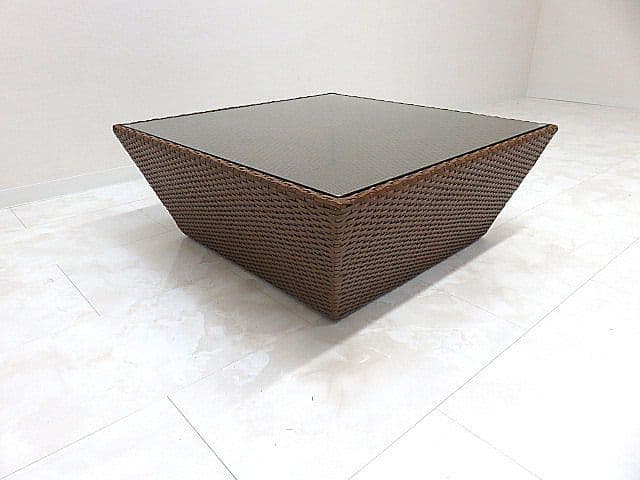 展示品 FLYMEe Japan Style 水牛革編みセンターテーブル