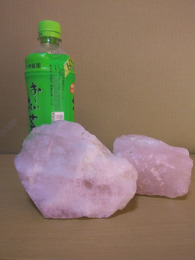 ローズクォーツ原石　セット　(８８８g、５４０g)　　恋愛運　浄化用