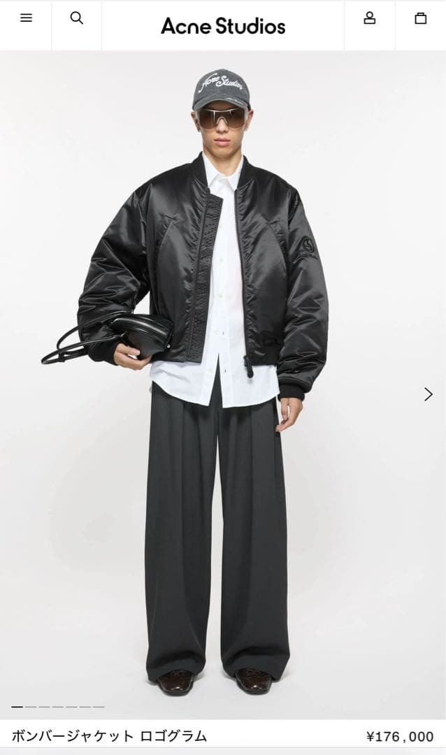 (Misa)Acne Studios ボンバージャケット ロゴグラム