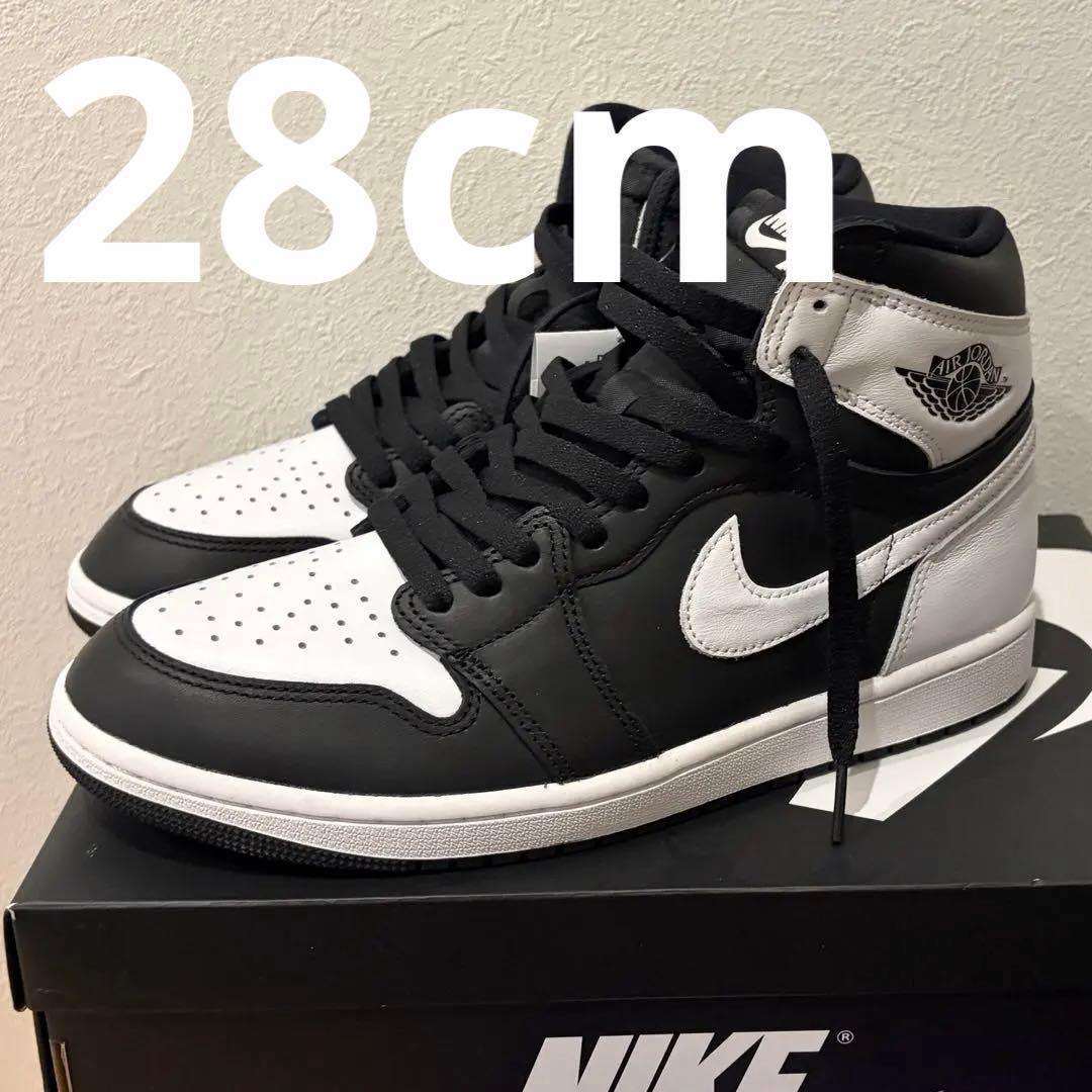 【新品未使用】エアジョーダン1 レトロog ブラック/ホワイト 28cm