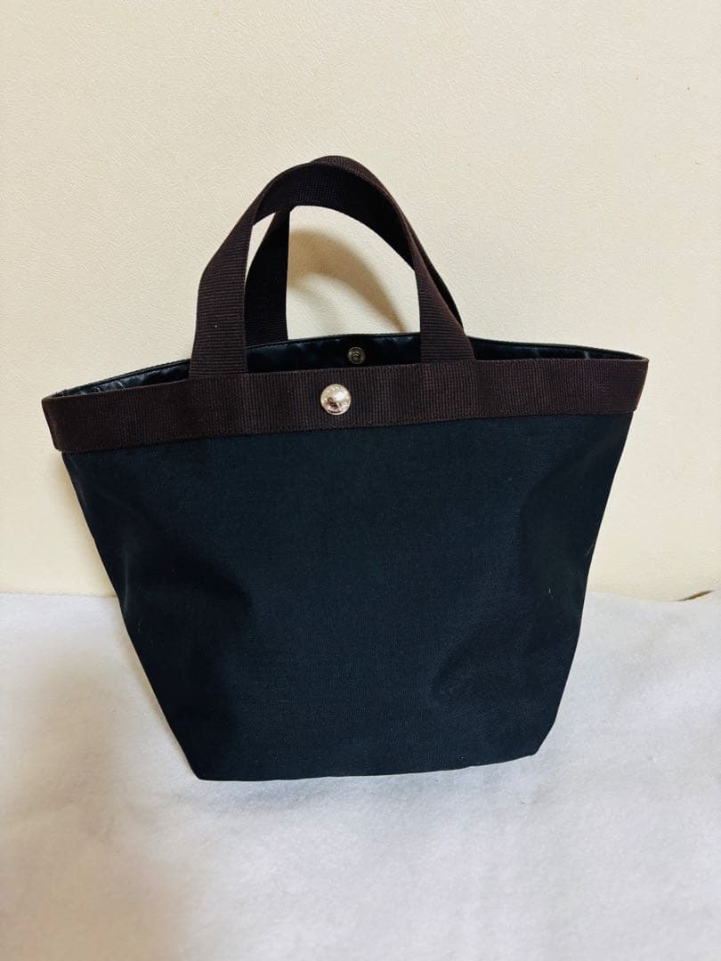 【極美品】エルベシャプリエ　ノワール　モカ　黒　茶　707 バッグ