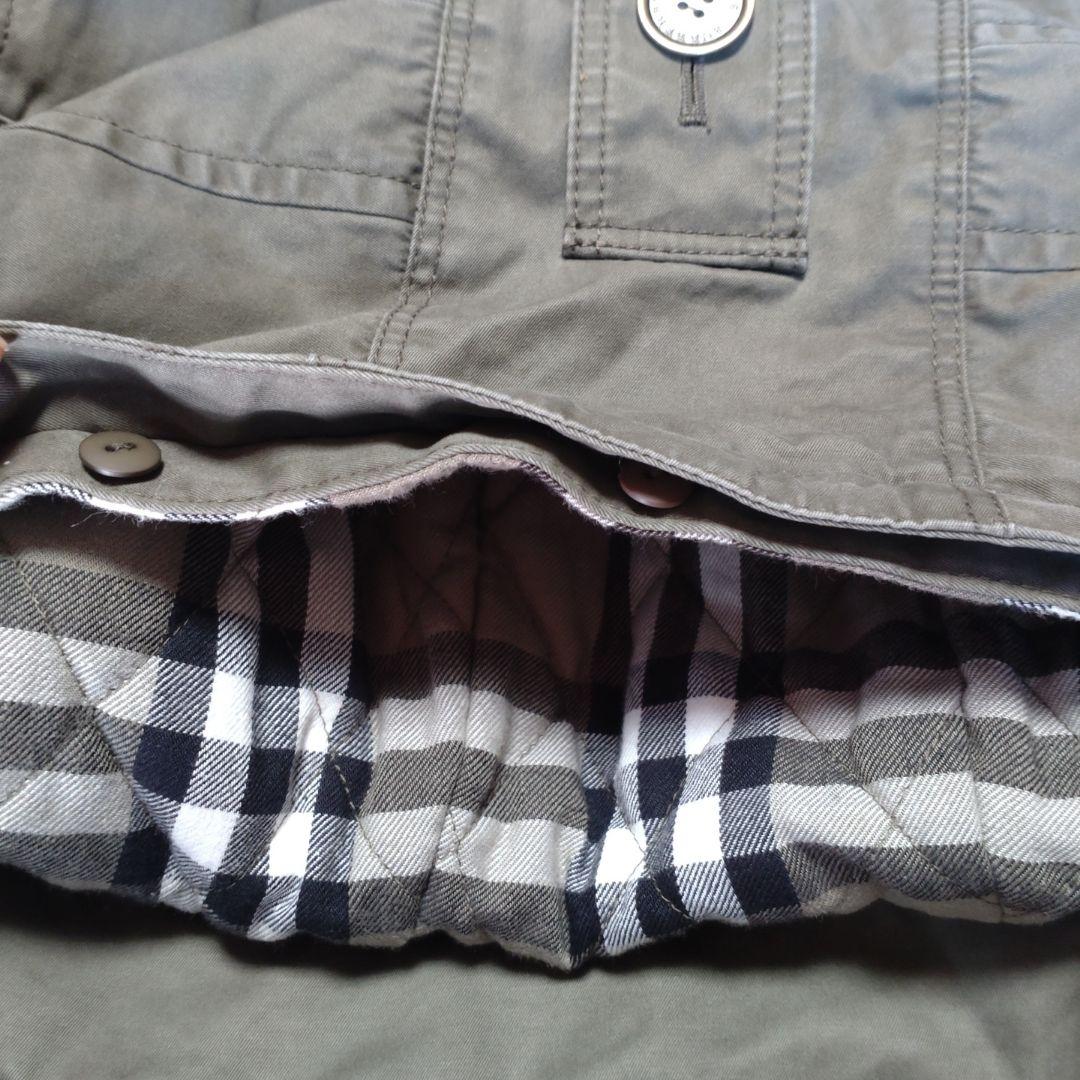 Burberry 　ブルレ　フード付きミリタリージャケット カーキ