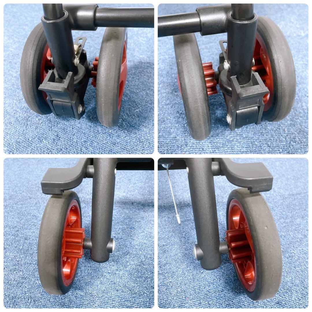 【美品】島製作所 シルバーカー モート 軽量3.7kg 花柄 座面付 説明書付