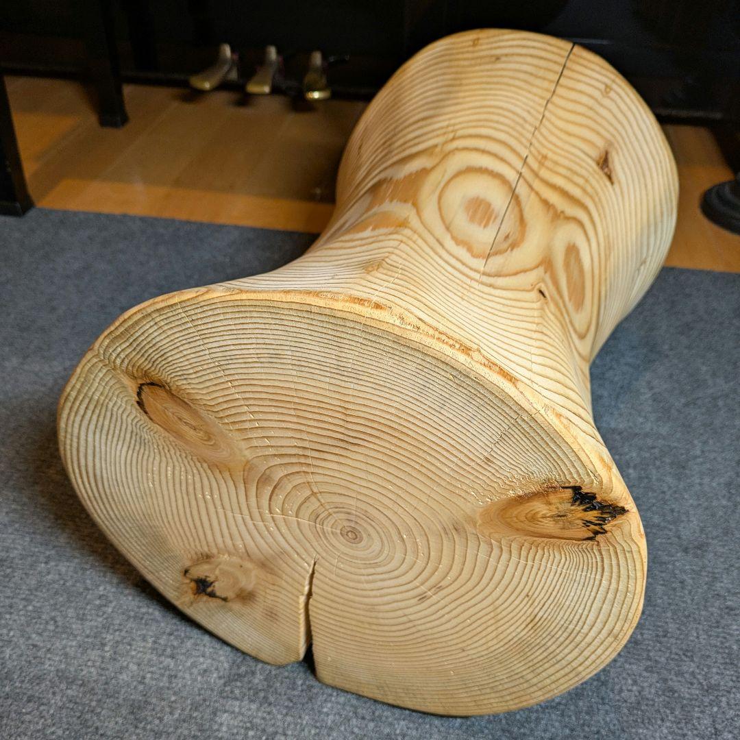 モミ　天然木　丸太　椅子　スツール　高さ約40㎝