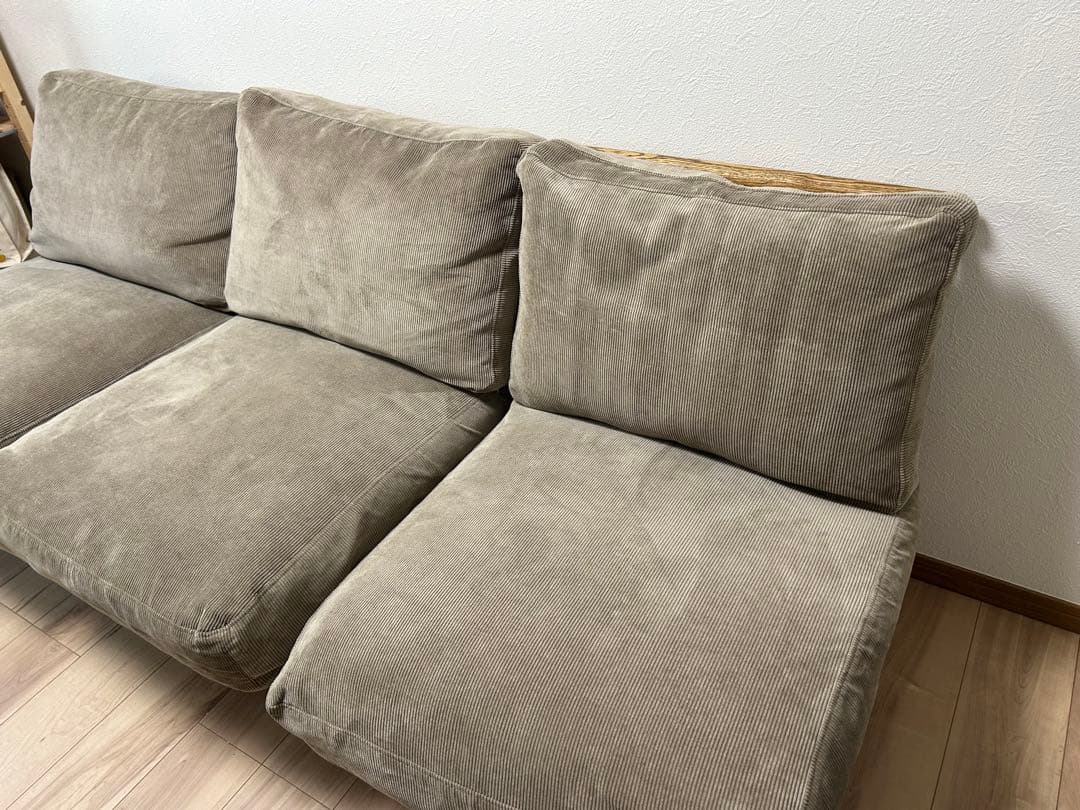 momonatural CLOUD SOFA 3P／ソファーカバー付き