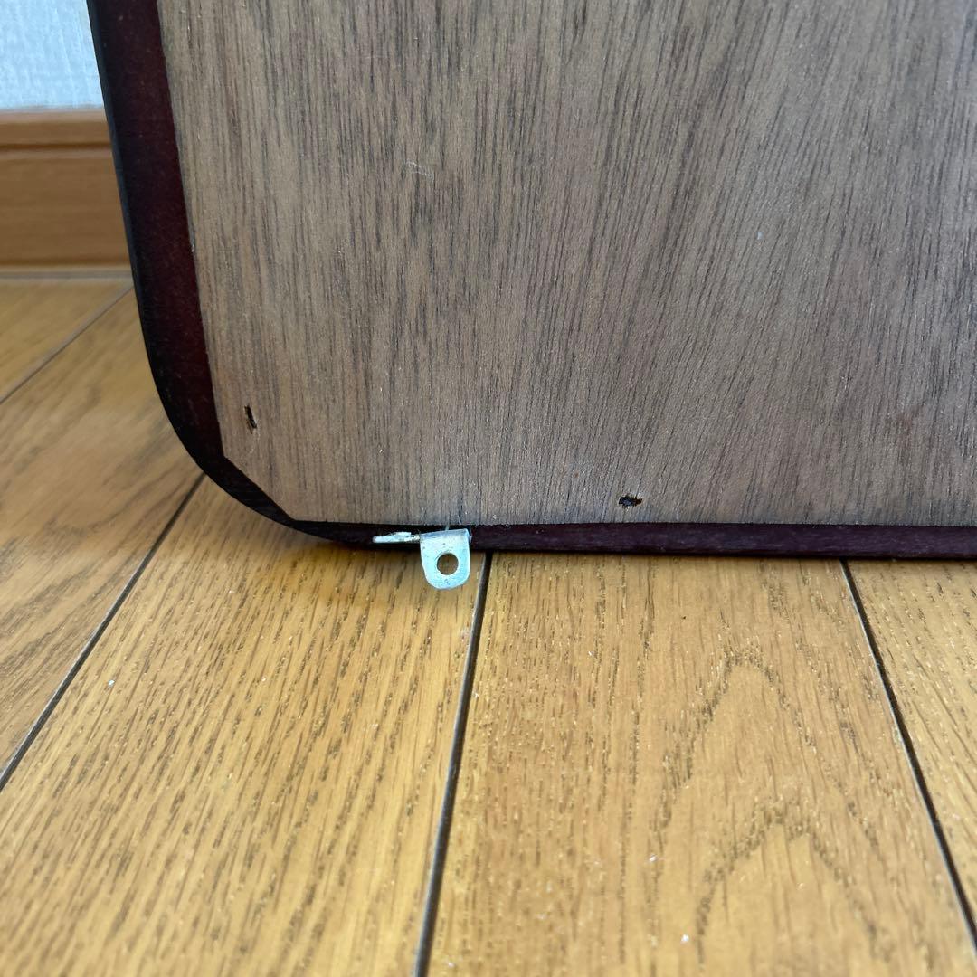 昭和レトロ！ヴィンテージ！　姿見鏡　木製フレーム　日本製　壁掛け金具付き　古道具