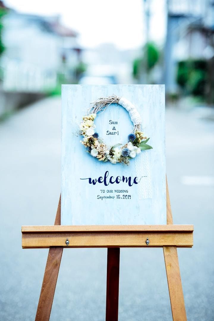 ドライフラワーリース　～Sea～　ハンドメイド・オーダー