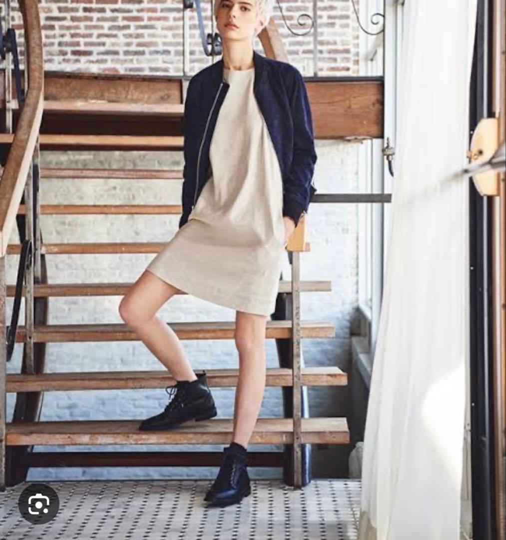 theory セオリー　ラムスエード　ブルゾン　羊革　　ネイビー