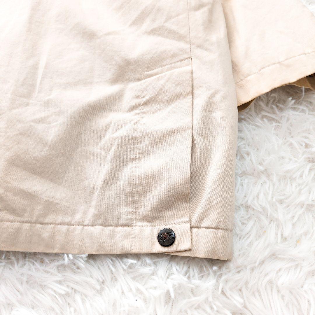 バーバリーロンドン　ステンカラーコート　裏地キルト　ベージュ　チェック柄6183