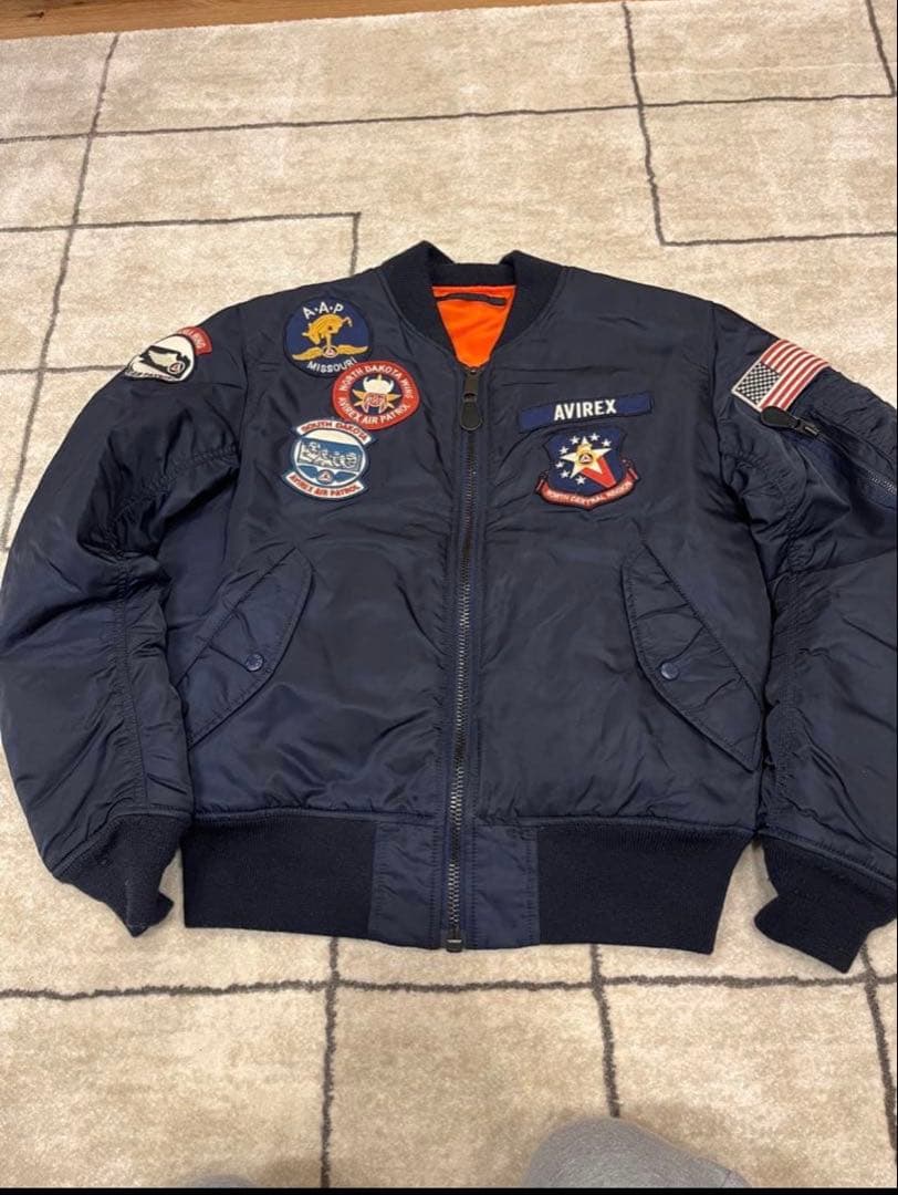 AVIREX MA-1 フライトジャケット ネイビー 最終値下げ！早い者勝ち