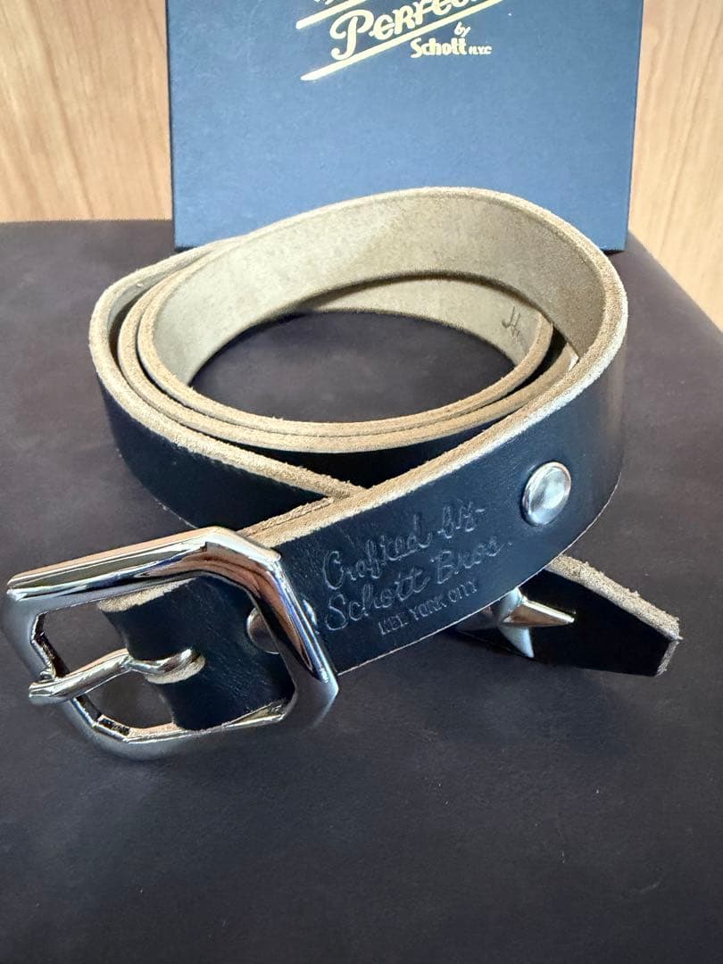 小物 schott PERFECT BELT NARROW 36
