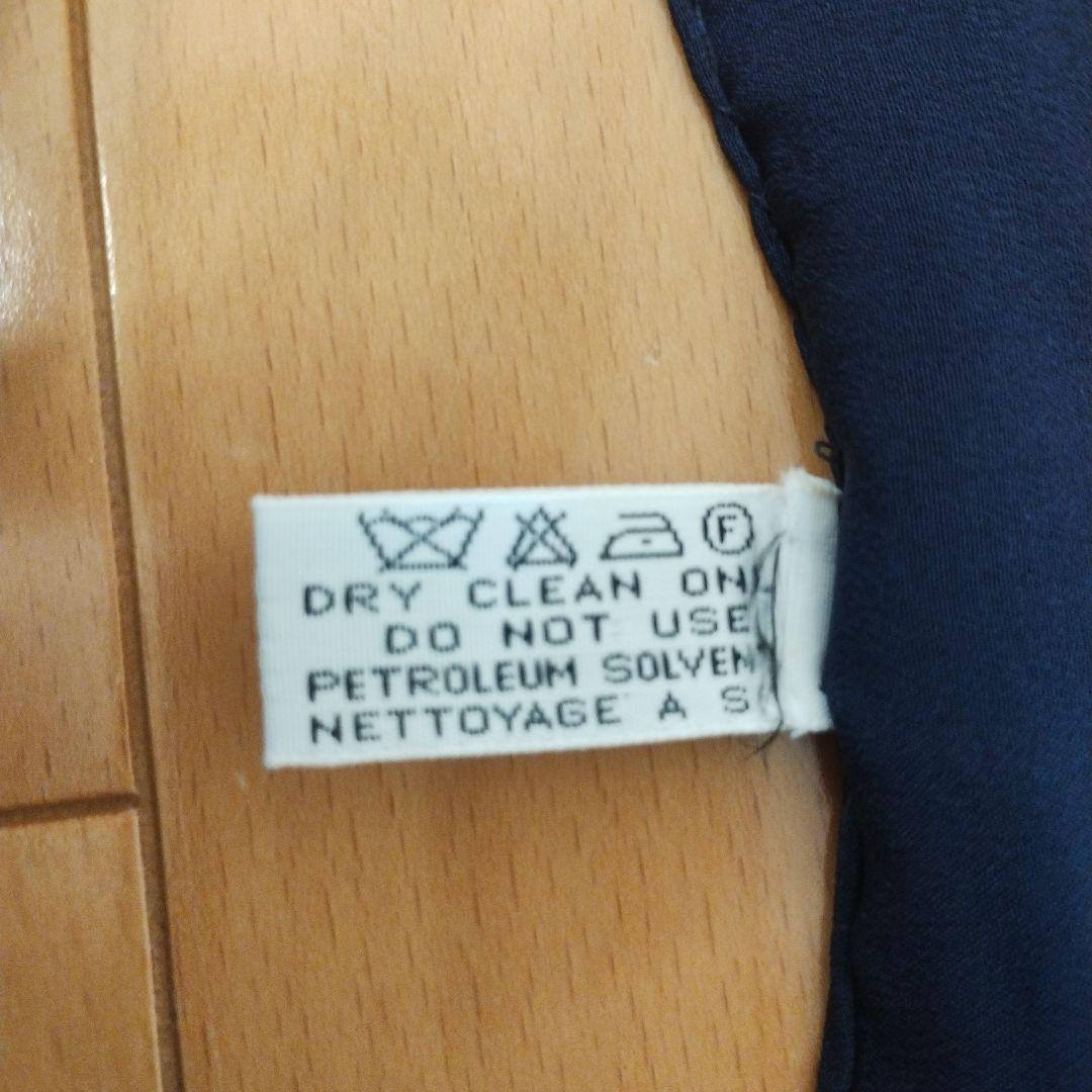 CHANEL シャネル シルク ミニスカーフ2枚ネイビーココマーク 水玉 正方形