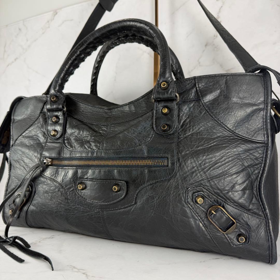 バレンシアガ ザシティ ミディアム 2way ショルダーバッグ ハンドバッグ