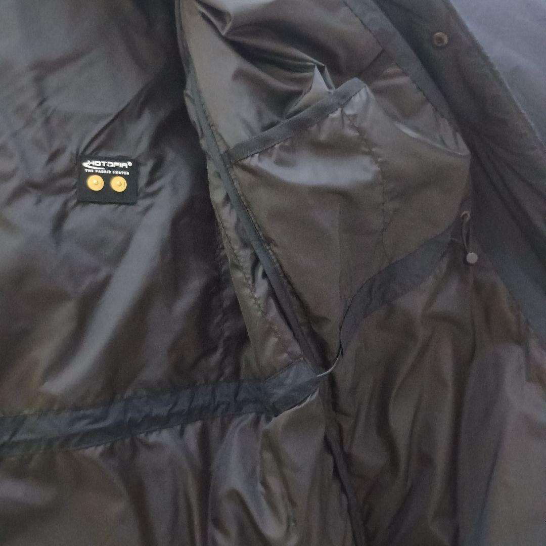 新品　ブラック　黒　アンフィーロ　HOTPIA 中綿　軽量　ロング コート