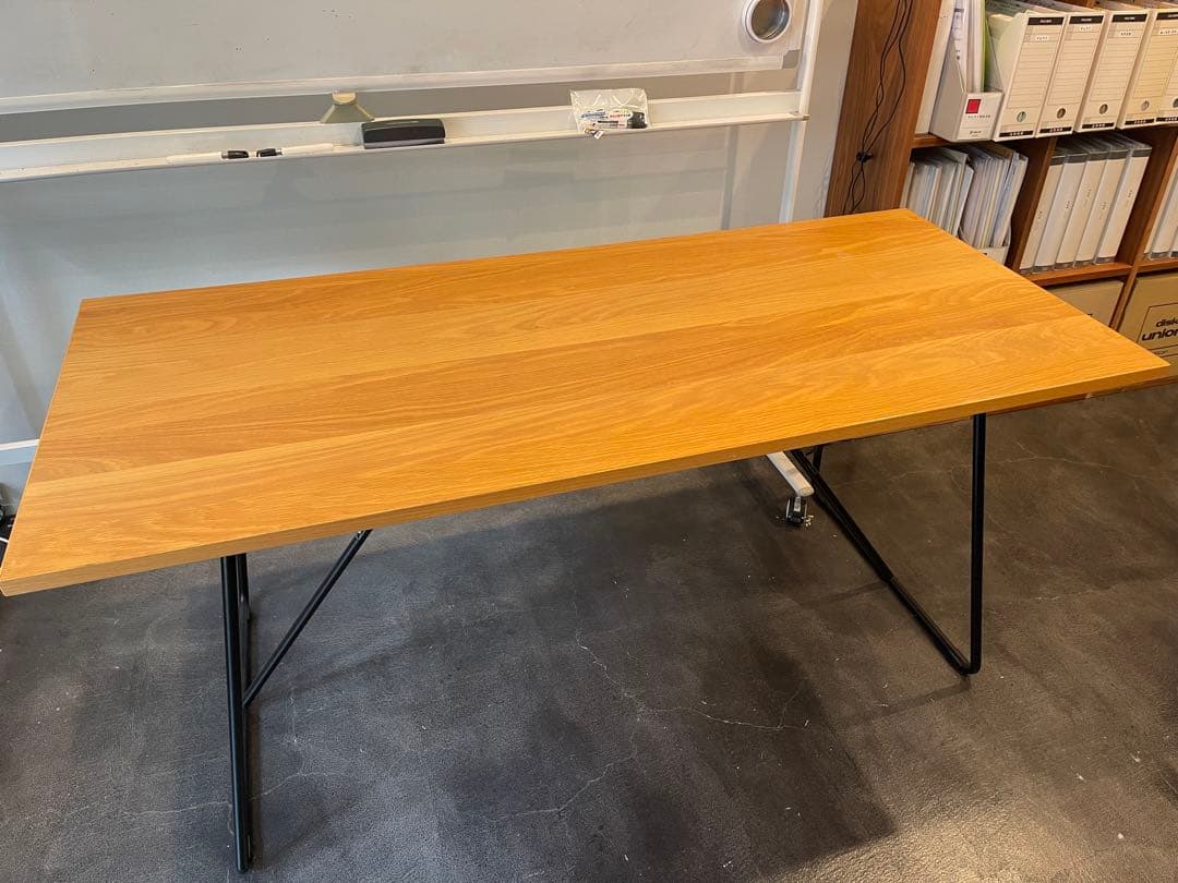 無印良品/MUJI 折りたたみテーブル 幅160cm オーク材 ナチュラル