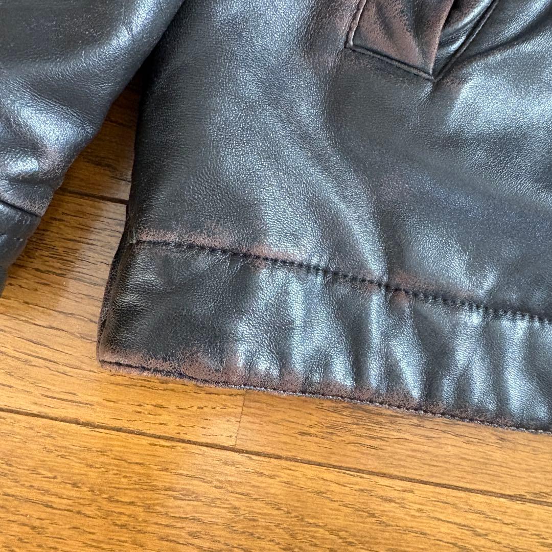 CHAPS RALPH LAUREN レザージャケット L ブラウン