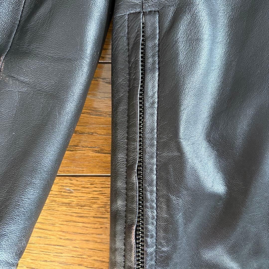 CHAPS RALPH LAUREN レザージャケット L ブラウン