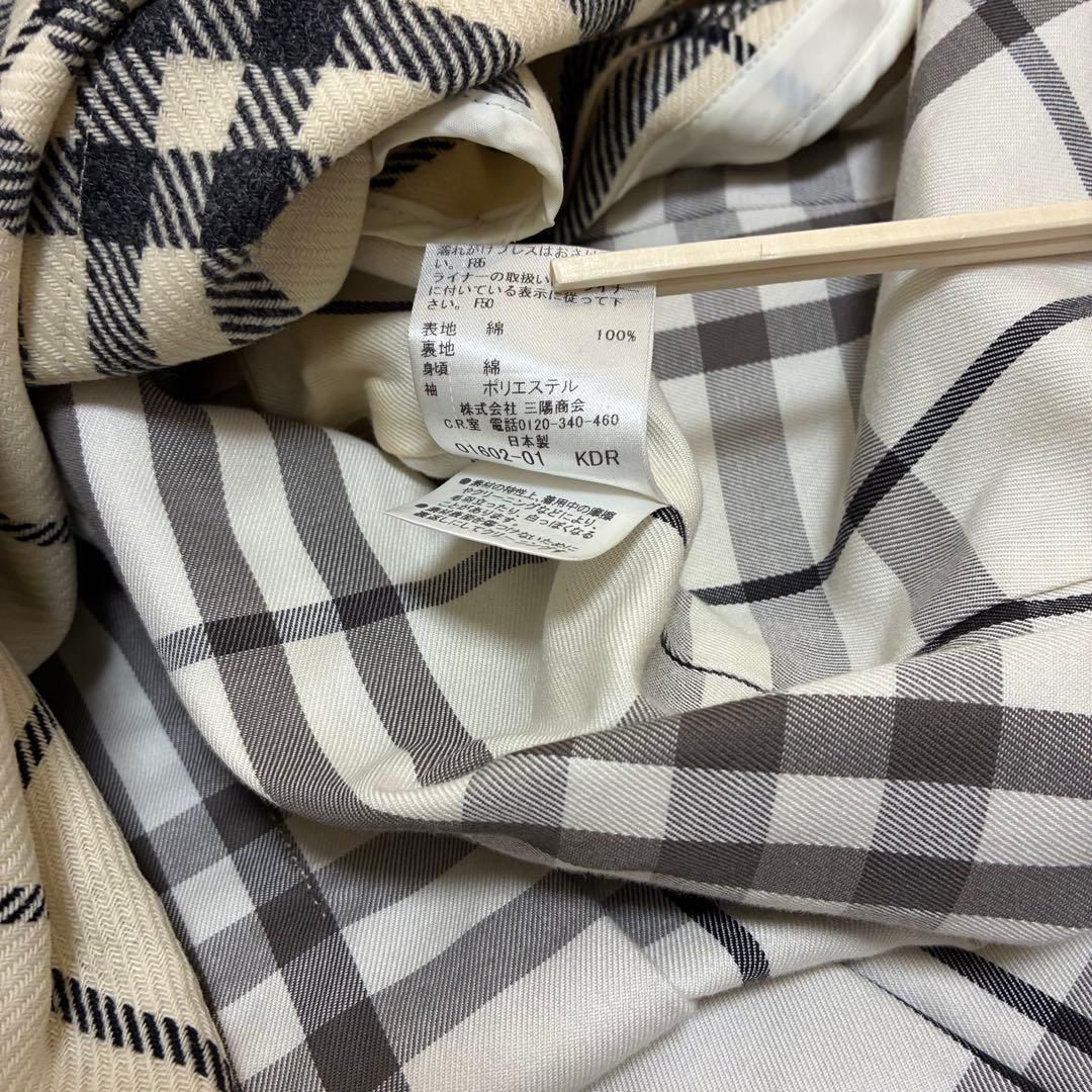 BURBERRY BLUE LABEL　トレンチコート　ライナー付　ベルト　38
