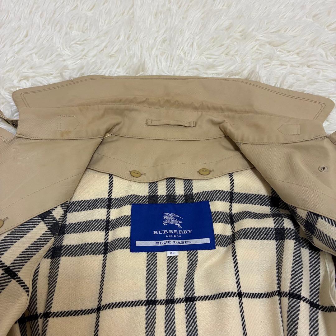 BURBERRY BLUE LABEL　トレンチコート　ライナー付　ベルト　38