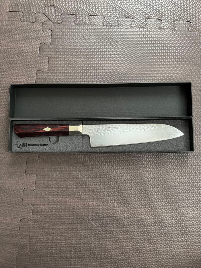 【特別値下げ】三徳包丁　三昧　槌目