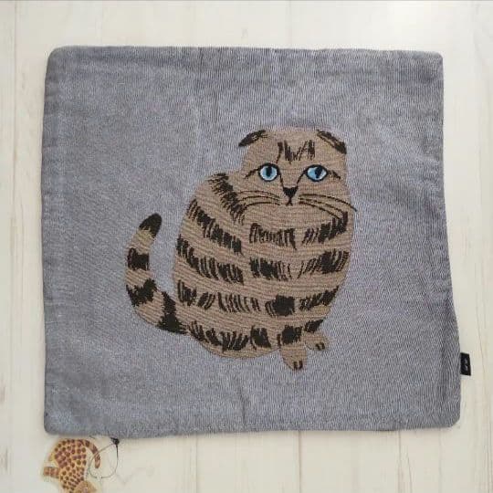 新品　松尾ミユキ　クッションカバー　stella　45×45cm　猫　ねこ　ネコ