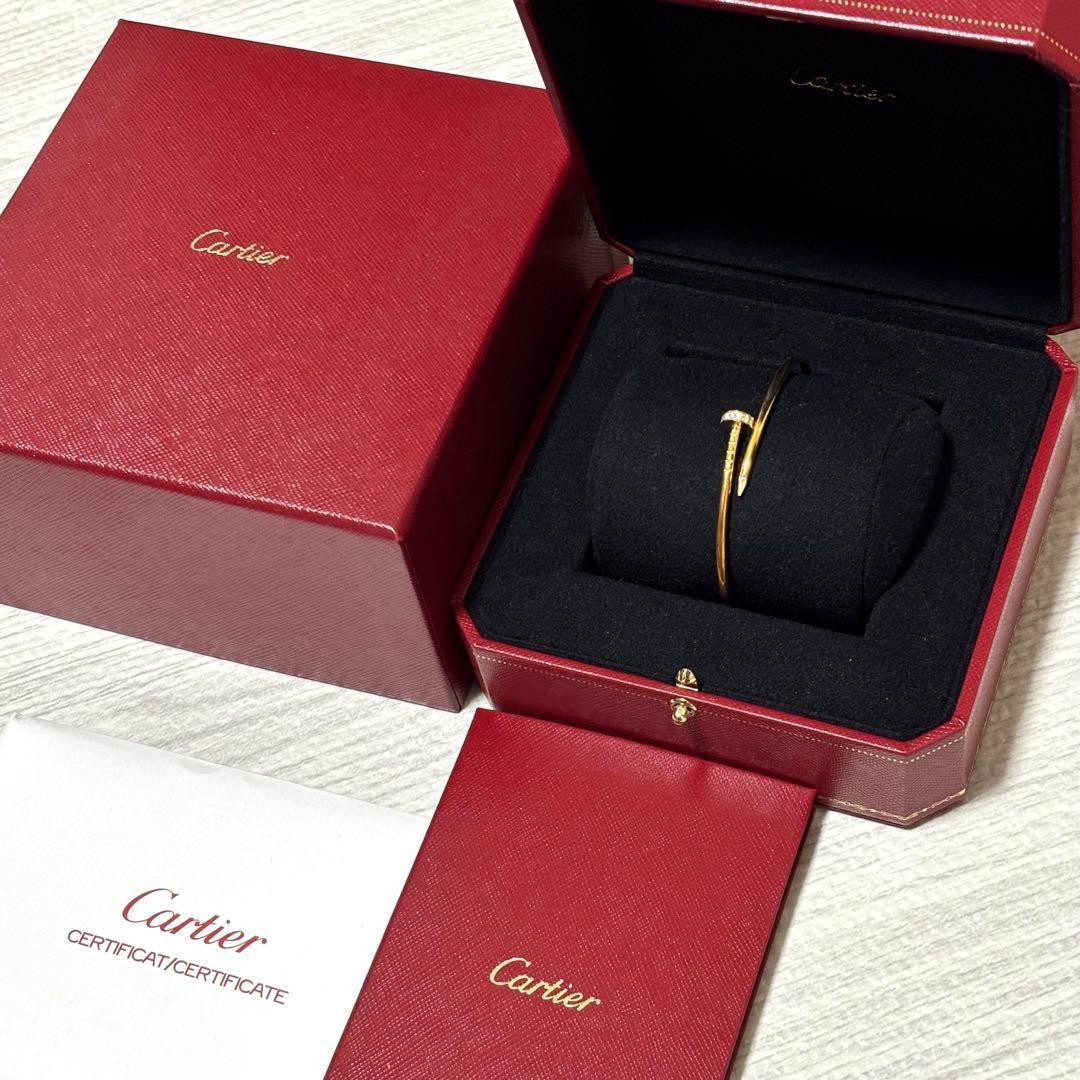 Cartier カルティエ　ジュストアンクルブレスレット YG ダイヤモンド