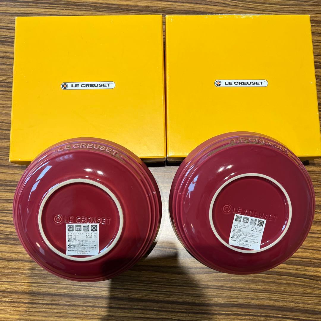 ルクルーゼ ラウンド・ディッシュ　20㎝　ダークフランボワーズ　新品