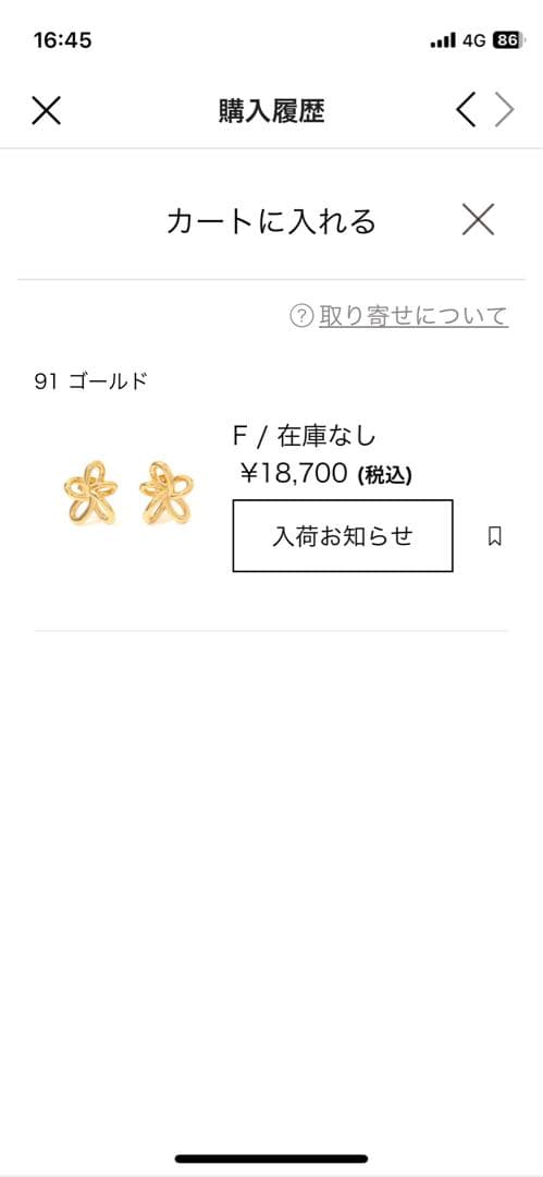 【別注】TOMORROWLANDフィリップオーディベールフラワーモチーフピアス